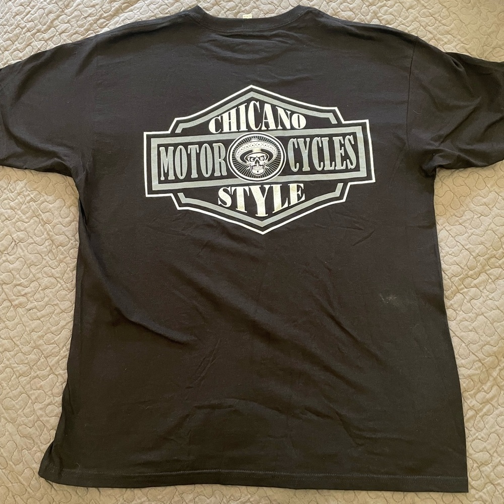 Chicano Motorcycle Club Black Oversized Fit Tee XL